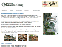 Tablet Screenshot of gasthaus-drachenburg.de